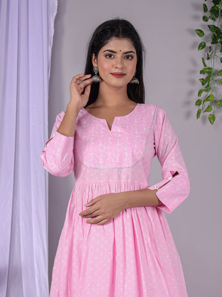 Women Printed Flared Dress