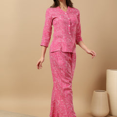 Pure Viscose Reyon Printed Kurta Pant Coord Set | Soft Fabric | Elastic Bottom