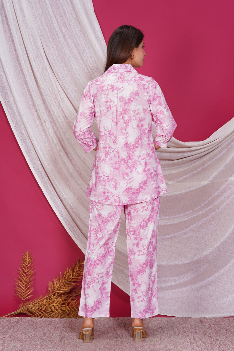Pure Cotton Printed Kurta Pant Coord Set | Soft Fabric | Elastic Bottom