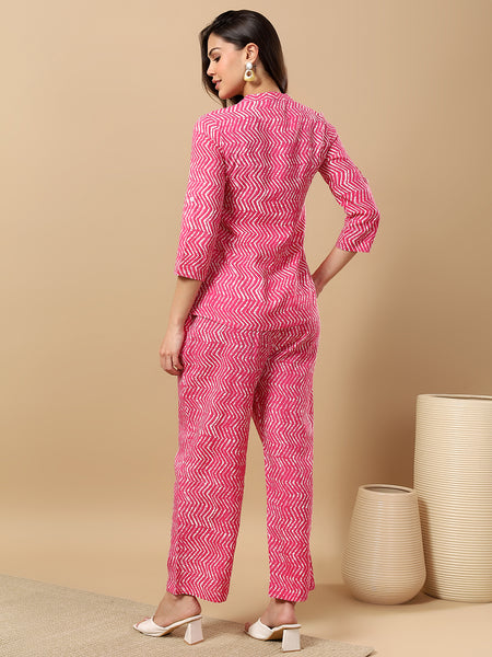 Pure Viscose Reyon Printed Kurta Pant Coord Set | Soft Fabric | Elastic Bottom