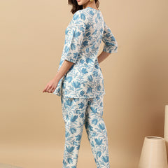 Pure Cotton Printed Kurta Pant Coord Set | Soft Fabric | Elastic Bottom