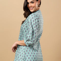 Pure Cotton Printed Top for Women | Soft, Breathable Daily Wear Blouse