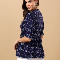 Viscose Rayon Printed Top for Women | Soft, Breathable Daily Wear Blouse