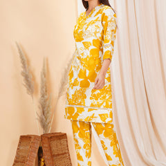 Pure Cotton Printed Kurta Pant Coord Set | Soft Fabric | Elastic Bottom