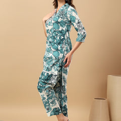 Pure Cotton Printed Kurta Pant Coord Set | Soft Fabric | Elastic Bottom