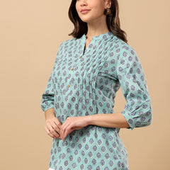 Pure Cotton Printed Top for Women | Soft, Breathable Daily Wear Blouse