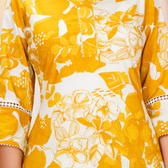 Pure Cotton Printed Kurta Pant Coord Set | Soft Fabric | Elastic Bottom