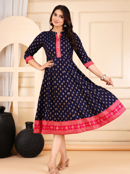 Printed Cotton Dress