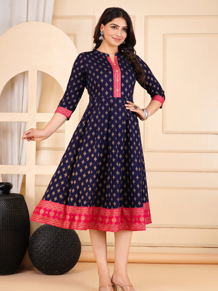 Printed Cotton Dress