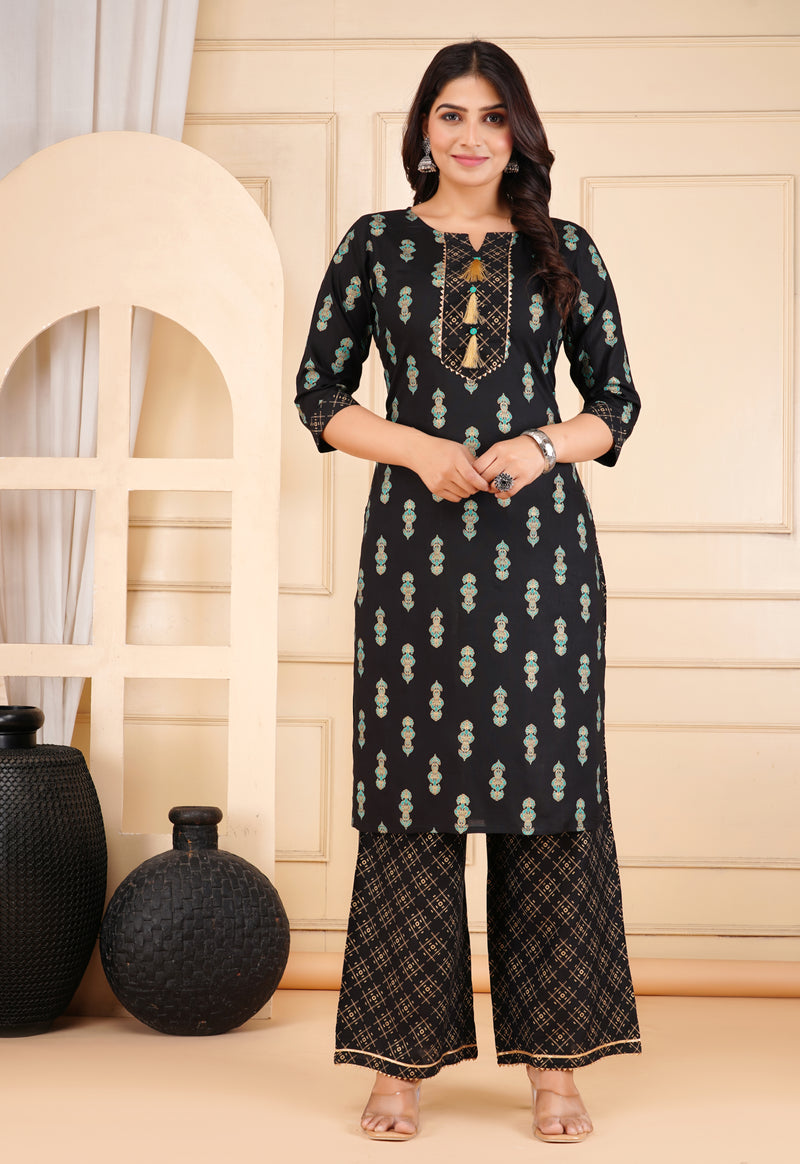 Printed Kurta & Bottom Set