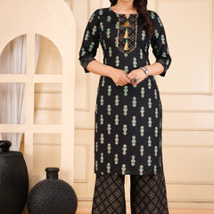 Printed Kurta & Bottom Set