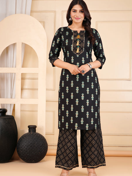 Printed Kurta & Bottom Set