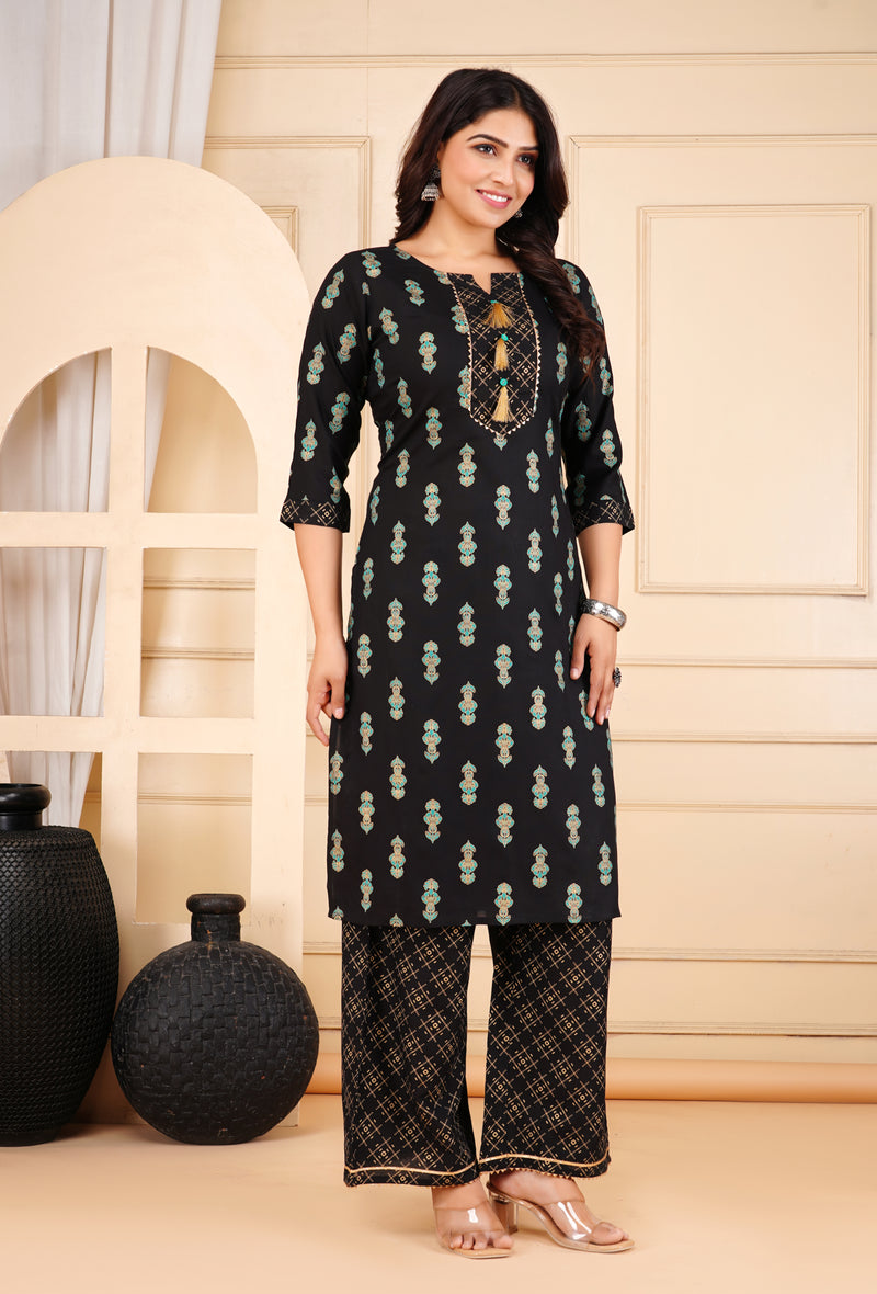 Printed Kurta & Bottom Set