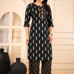 Printed Kurta & Bottom Set