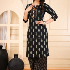 Printed Kurta & Bottom Set