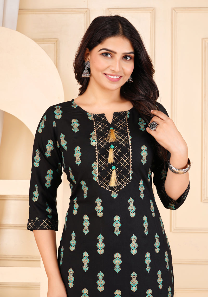Printed Kurta & Bottom Set
