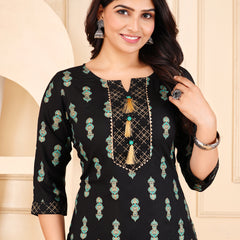 Printed Kurta & Bottom Set