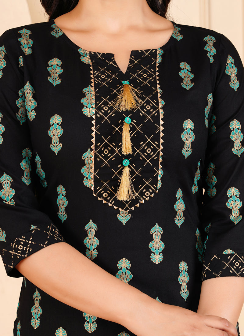 Printed Kurta & Bottom Set