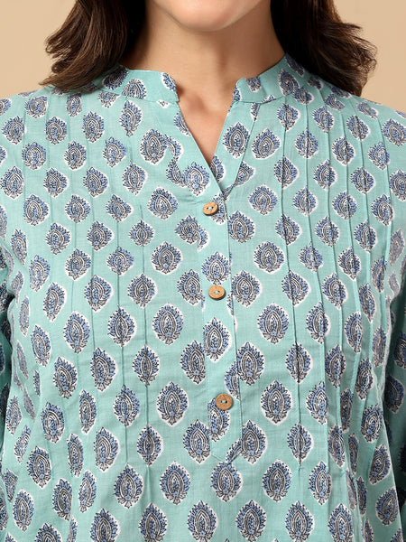 Pure Cotton Printed Top for Women | Soft, Breathable Daily Wear Blouse