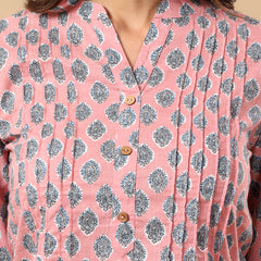 Pure Cotton Printed Top for Women | Soft, Breathable Daily Wear Blouse