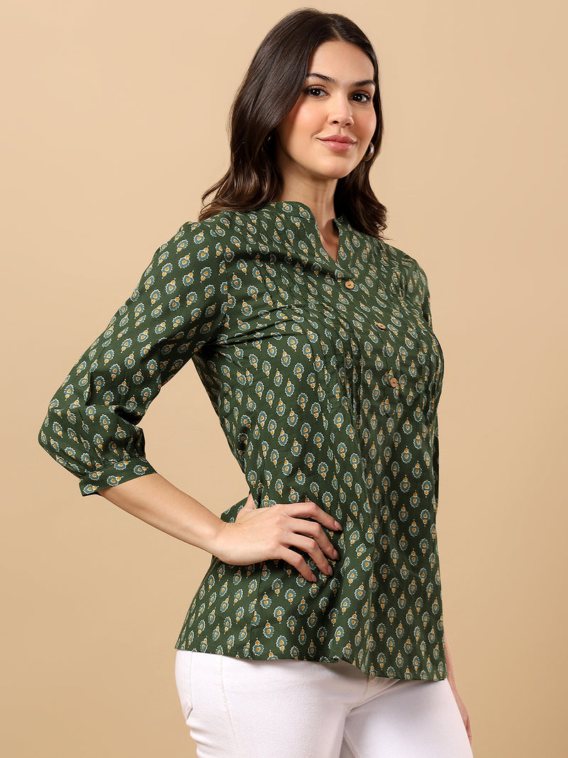 Pure Cotton Printed Top for Women | Soft, Breathable Daily Wear Blouse