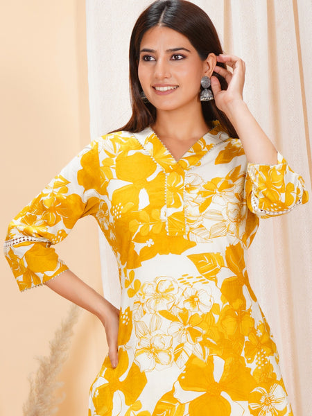 Pure Cotton Printed Kurta Pant Coord Set | Soft Fabric | Elastic Bottom