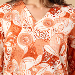 Pure Cotton Printed Kurta Pant Coord Set | Soft Fabric | Elastic Bottom