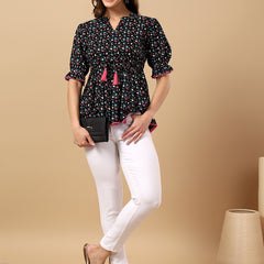 Viscose Rayon Printed Top for Women | Soft, Breathable Daily Wear Blouse