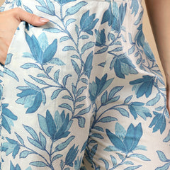 Pure Cotton Printed Kurta Pant Coord Set | Soft Fabric | Elastic Bottom