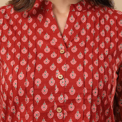 Pure Cotton Printed Top for Women | Soft, Breathable Daily Wear Blouse
