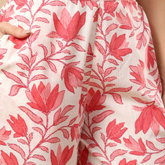 Pure Cotton Printed Kurta Pant Coord Set | Soft Fabric | Elastic Bottom