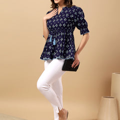 Viscose Rayon Printed Top for Women | Soft, Breathable Daily Wear Blouse