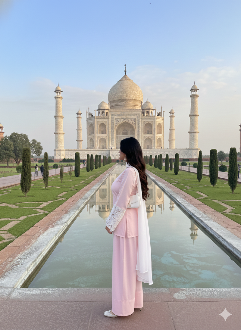 Pink Farshi Suit Set