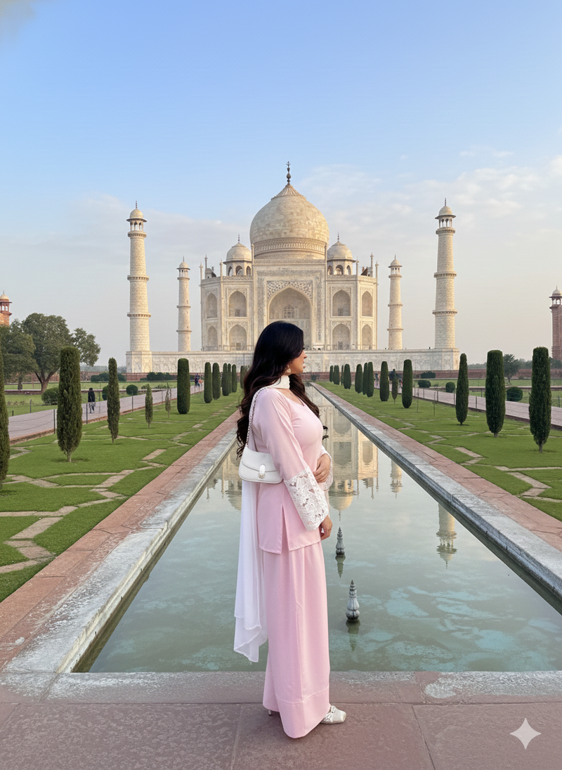 Pink Farshi Suit Set