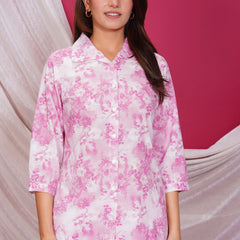 Pure Cotton Printed Kurta Pant Coord Set | Soft Fabric | Elastic Bottom