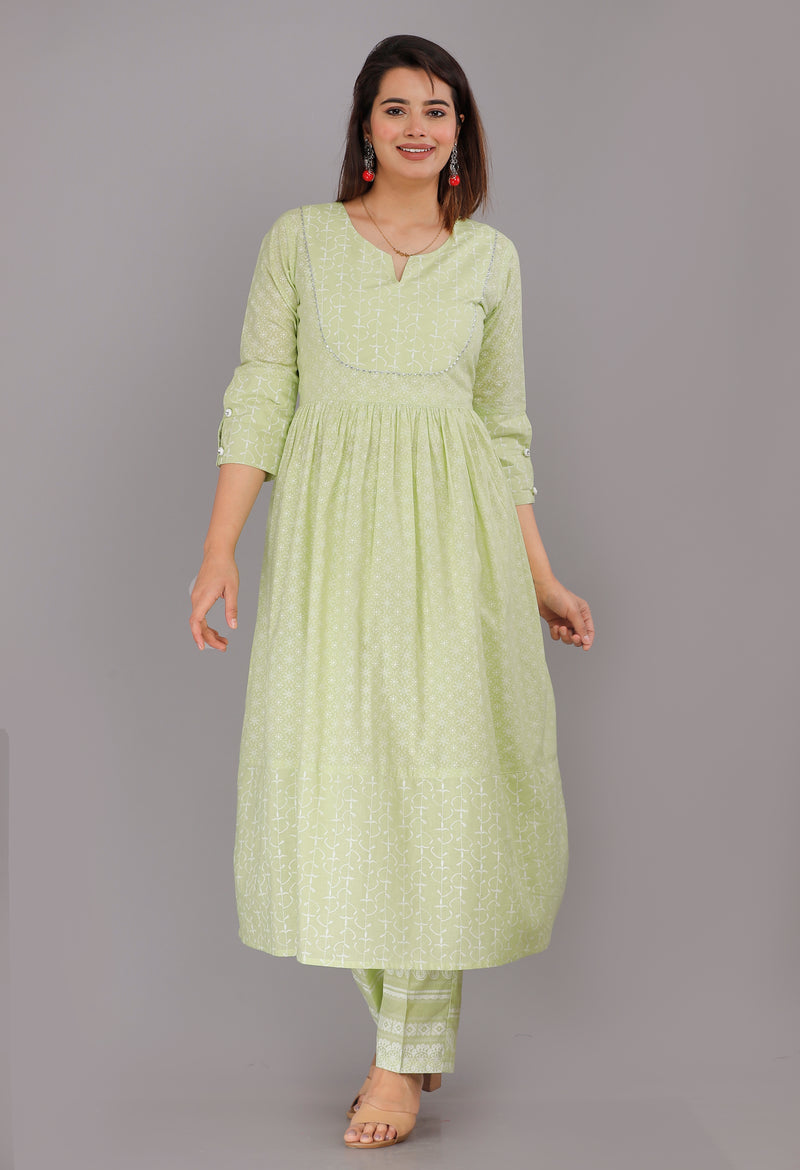 Women Printed Flared Dress